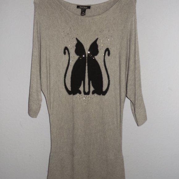 WHITE HOUSE BLACK MARKET sparkly black cat mini - Picture 1 of 4